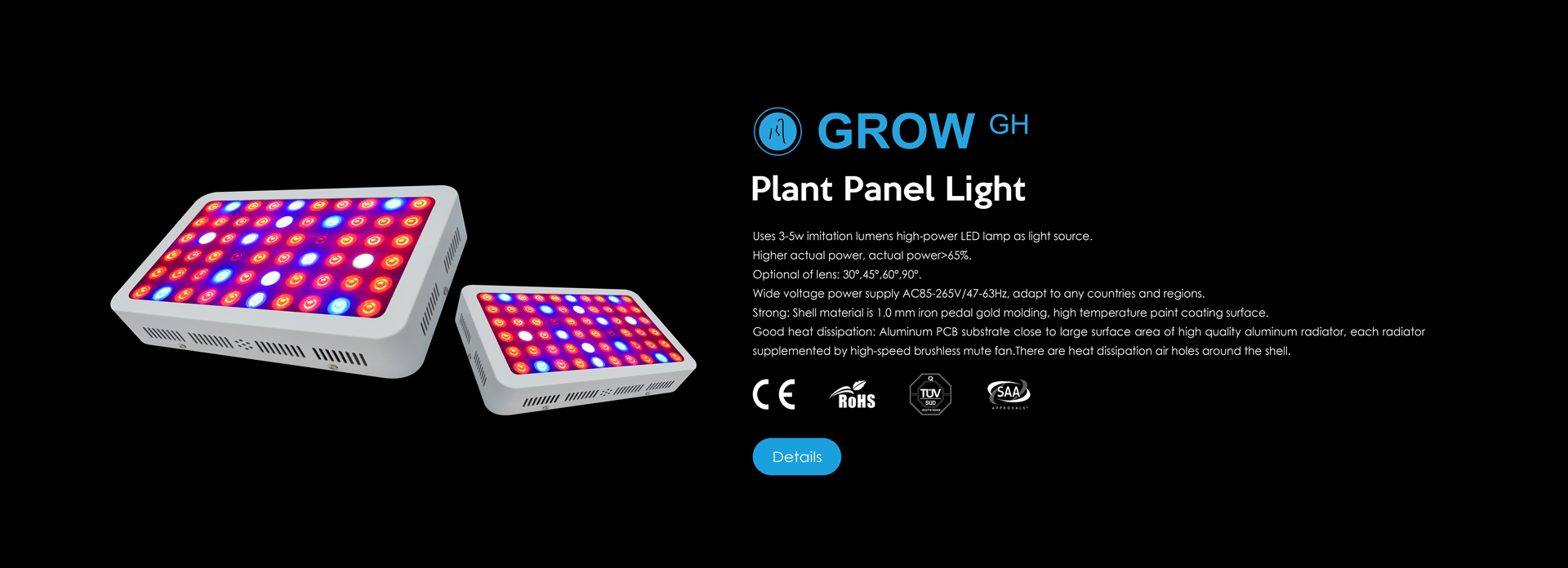 Plant panel light